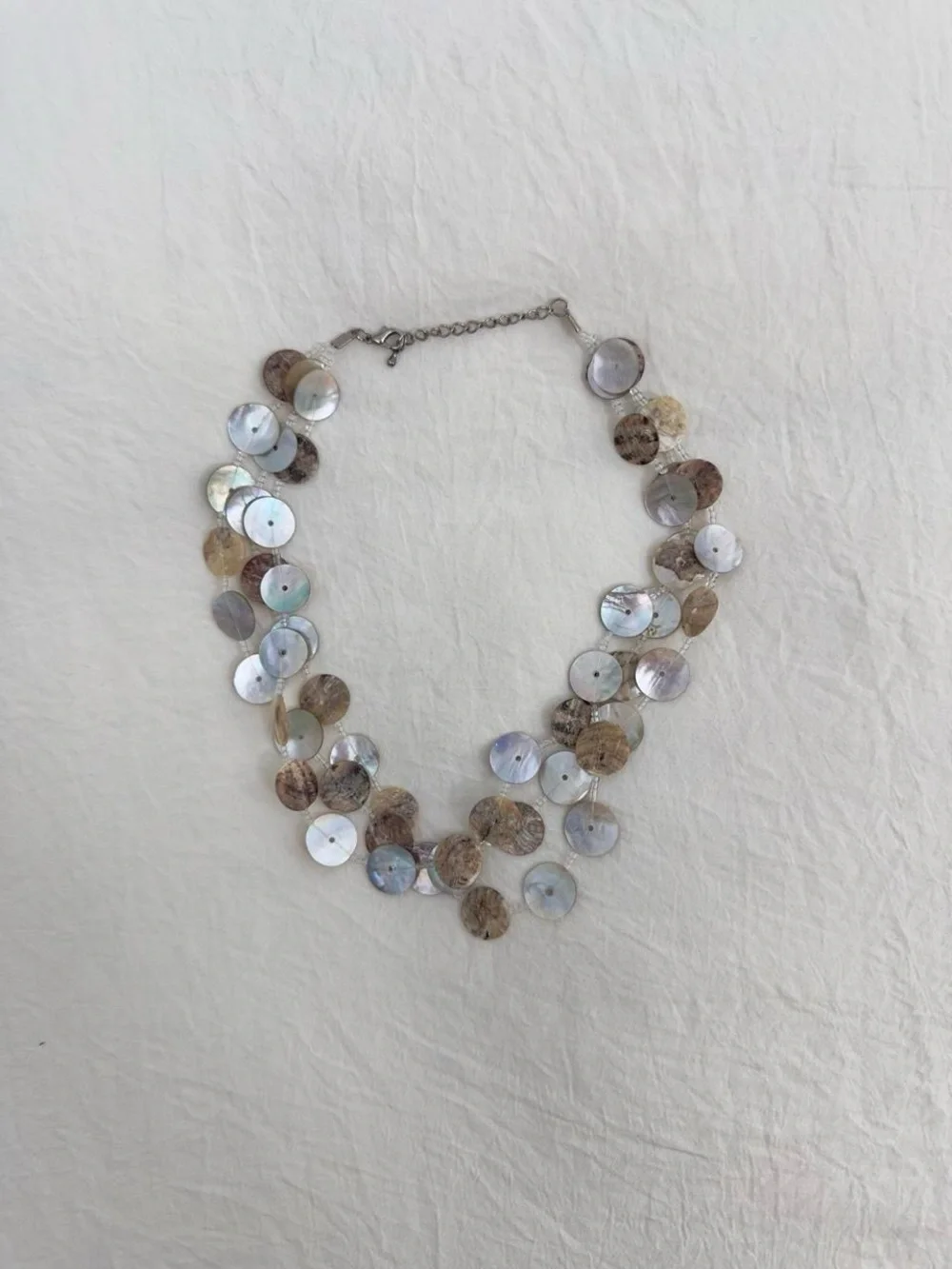 3 Layer Shell Choker Necklace